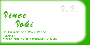 vince voki business card